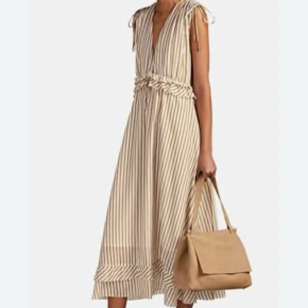 Robert Rodriguez Striped Midi Dress